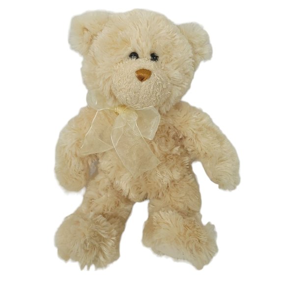 Gund Other - Gund Corin Teddy Bear Plush 12" Stuffed Animal Toy Brown Tan Beige Ribbon 15309
